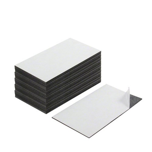 Magflex® Lite Flexible Gloss White Trockenwischoberfläche Magnetetiketten - 89mm Lang x 51mm Breit - Packung 100 von first4magnets