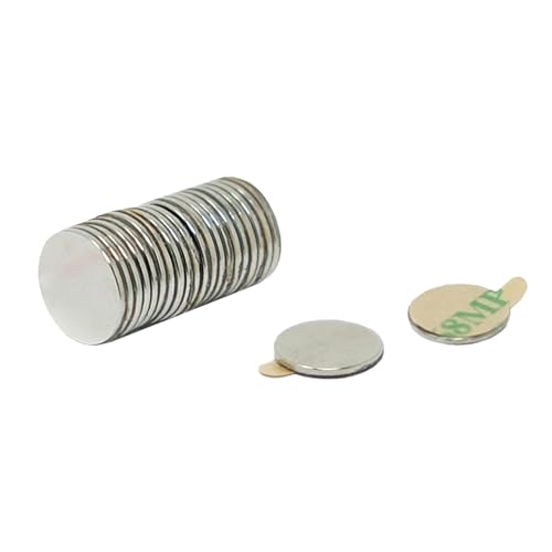 Klebstoff N35 Neodym Magnet Für Kunst, Handwerk, Modellherstellung - 9,5mm x 0,75mm Dick - 0,35kg Zug - Süd - Pack von 20 von first4magnets