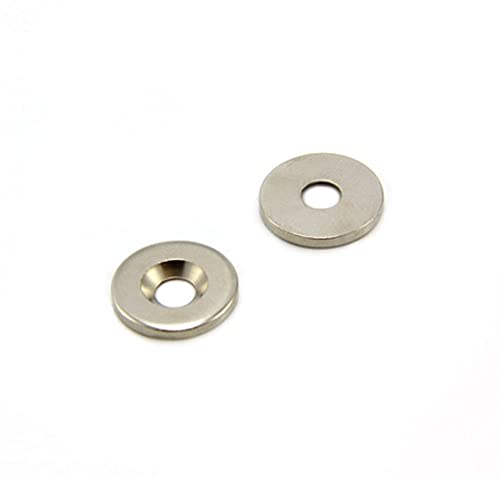 Counterunk Stahlscheibe Für Die Verwendung von Magneten, Hängegrafiken Oder Notizenboards - 16mm Durchmesser x 2mm Dickes x 5mm Loch - Packung von 50 von first4magnets
