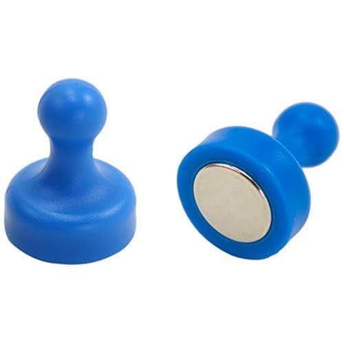 Hochleistungsblau - Skittlermagnet Für Kühlschrank, Büro, Whiteboard, Mitteilungsboard 19mm x 25mm Hoch - Pack von 2 von first4magnets