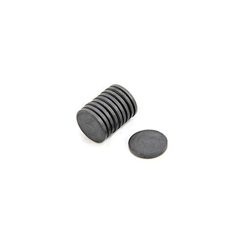 Y10 Ferrit - Magnet Für Kunst, Handwerk, Wissenschaft und Diy - 20mm x 3mm Dick - 0,6kg Zug - Pack von 10 von Magnet Expert