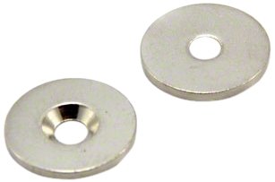 Counterunk Stahlscheibe Für Die Verwendung von Magneten, Hängegrafiken Oder Notizenboards - 20mm Durchmesser x 2mm Dickes x 4mm Loch - Pack von 50 von first4magnets