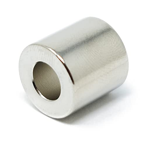 1,27 cm Außendurchmesser x 1,27 cm Innendurchmesser x 1,27 cm dicker N42 Neodym-Magnet – lizenziertes Material (1 Stück) von first4magnets