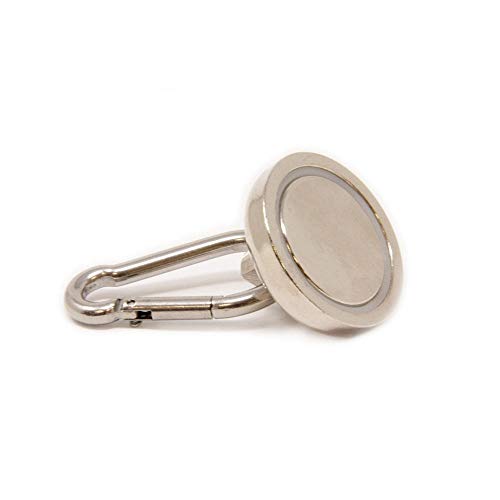 32mm Durchmesser Topf Neodymmagneten Mit Karabiner (Packung Mit 40) von first4magnets