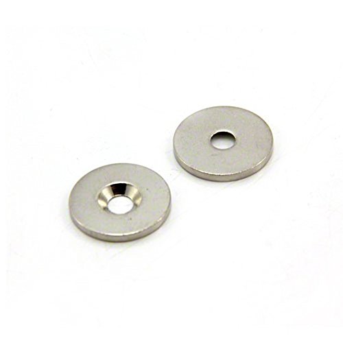 Counterunk Steel Disc Für Die Verwendung von Magneten, Hängegrafiken Oder Notizenboards - 20mm Durchmesser x 2mm Dickes x 4mm Loch - Packung von 200 Counterunk Steel Disc Für Die Verwendung von Magneten, Hängegrafiken Oder Notizenboards - 20mm Durchmesser x 2mm Dickes x 4mm Loch - Packung von 200 von first4magnets