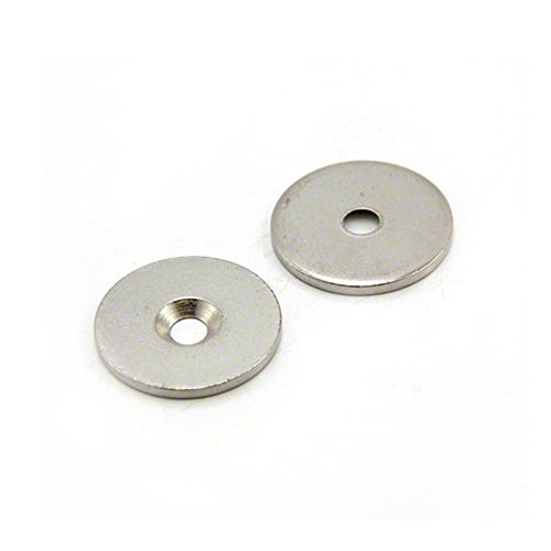 Counterunk Steel Disc Für Die Verwendung von Magneten, Hängegrafiken Oder Notizenboards - 25mm Durchmesser x 2mm Dickes x 4mm Loch - Pack von 10 Counterunk Steel Disc Für Die Verwendung von Magneten, Hängegrafiken Oder Notizenboards - 25mm Durchmesser x 2mm Dickes x 4mm Loch - Pack von 10 von first4magnets