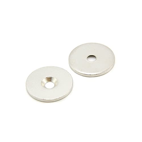 Counterunk Steel Disc für die Verwendung von Magneten, Abhängekunstwerk oder Notizbädern 25 mm Durchmesser x 2 mm dickes x 4 mm Loch von first4magnets