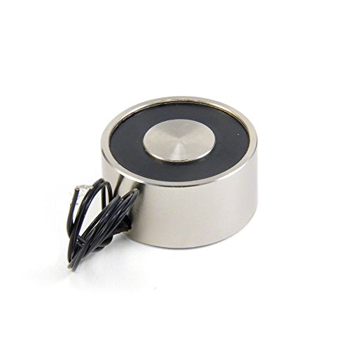 Elektromagnet Mit M5 Montagesloch Für Tür - und Lukenmechanismen - 40mm Durchmesser x 20mm Dick - 25kg Zug - 8W/0,33A - Pack von 5 von first4magnets