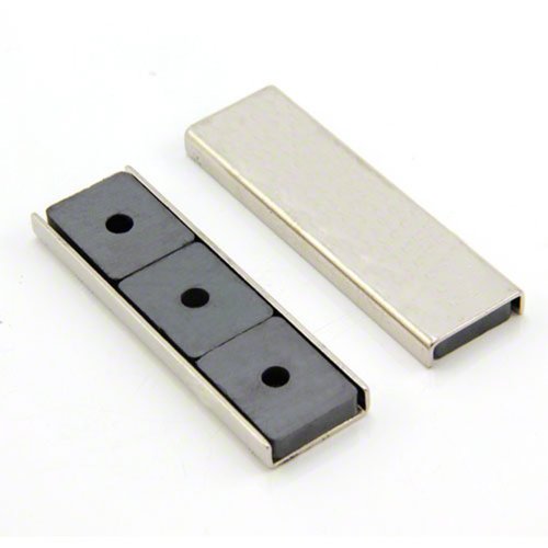 Ferrit - Kanalmagnet Für Diy, Handwerk und Hobbys - 76 x 23 x 6,3mm Dick - 10kg Zug - Pack von 20 von first4magnets