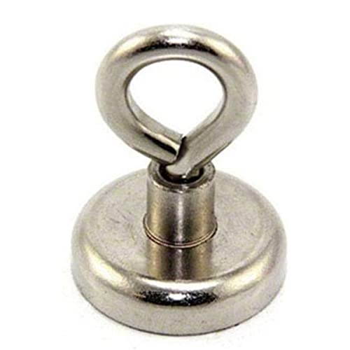 Ferrit - Klemmmagnet Mit M6 - Augenbolzen zum Aufhängen, Halten Oder Anzeigen von Gegenständen - 32mm Durchmesser x 45mm Hoch - 5,8kg Zug - Norden - Pack von 20 Ferrit - Klemmmagnet Mit M6 - Augenbolzen zum Aufhängen, Halten Oder Anzeigen von Gegenständen - 32mm Durchmesser x 45mm Hoch - 5,8kg Zug - Norden - Pack von 20 von first4magnets