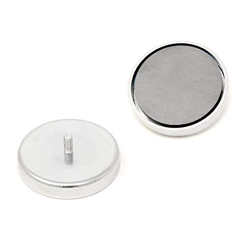 Ferrit-Topfmagnet mit M5-Außengewinde für Kunst, Handwerk, Modellbau, Heimwerker und Hobby, 57 mm Durchmesser x 10 mm Dicke, 35,5 kg Zugkraft, 4 Stück Ferrit-Topfmagnet mit M5-Außengewinde für Kunst, Handwerk, Modellbau, Heimwerker und Hobby, 57 mm Durchmesser x 10 mm Dicke, 35,5 kg Zugkraft, 4 Stück von first4magnets