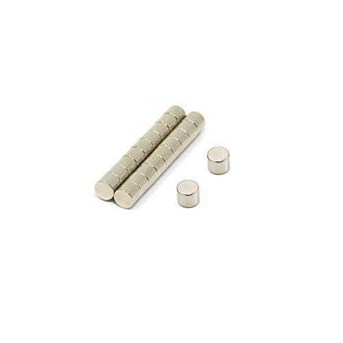 Magnet Expert Neodym-Magnet, 6 mm Durchmesser x 5 mm Dicke, N42, Zugkraft 1,24 kg, 20 Stück von Magnet Expert