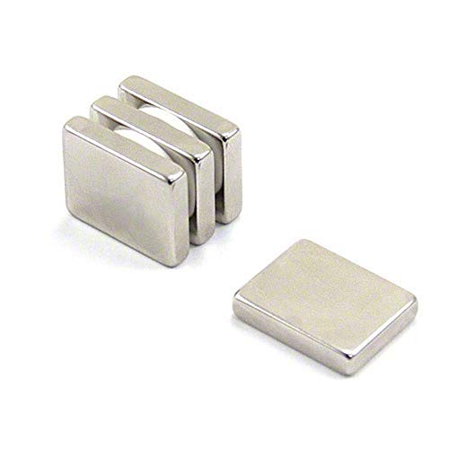 N42 Neodym - Magnet Für Kunst, Kunsthandwerk, Modellherstellung, Diy, Hobbys - 25mm x 20mm x 5mm Dick - 9,9kg Zug - Pack von 4 von first4magnets