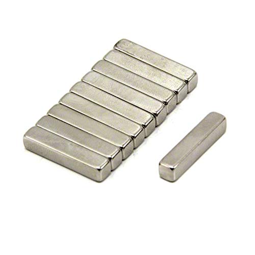 N42 Neodym - Magnet Für Kunst, Kunsthandwerk, Modellherstellung, Diy, Hobbys - 25mm x 5mm x 5mm Dick - 4,3kg Zug - Pack von 100 von Magnet Expert