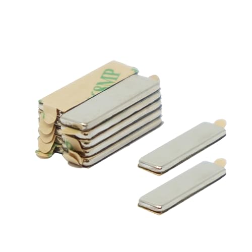 First4magnets F330NA-100 Klebstoff 20 x 6 x 1,5 mm dicken N42 Neodym-Magneten - 1,6 kg ziehen (Norden) (Packung mit 100), Silver, 25 x 10 x 3 cm von first4magnets