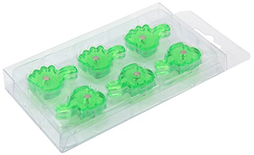 First4magnets F4MHANDG-1 Grüne Hand geformt Thumbs Up Magnet (22mm Durchmesser x 4mm hoch) (1 Packung mit 12), Silver, 25 x 10 x 3 cm, Stück von first4magnets