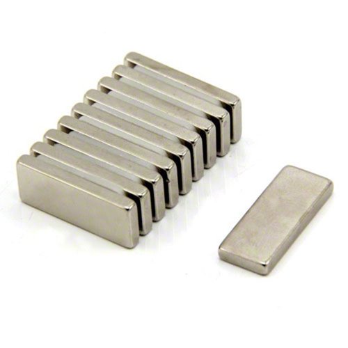 N42 Neodym - Magnet Für Kunst, Handwerk, Modellherstellung - 25mm x 10mm x 3mm Dick - 4,3kg Zug - Pack von 10 von First4magnets