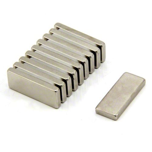 N42 Neodym - Magnet Für Kunst, Handwerk, Modellherstellung - 25mm x 10mm x 3mm Dick - 4,3kg Zug - Pack von 10 von first4magnets