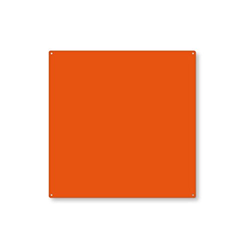 First4magnets Quadrat c/w 10 Magnete Magnettafel-Orange (400 x 400mm), Metall, Silver, 40 x 20 x 5 cm von first4magnets