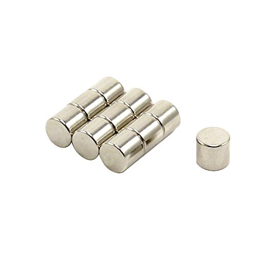 N42 Neodym - Magnet Für Engineering -, Herstellungs - und Technologieanwendungen - 8mm Durchmesser x 7,25mm Dicke - 2,4kg Zug - Pack von 10 von first4magnets