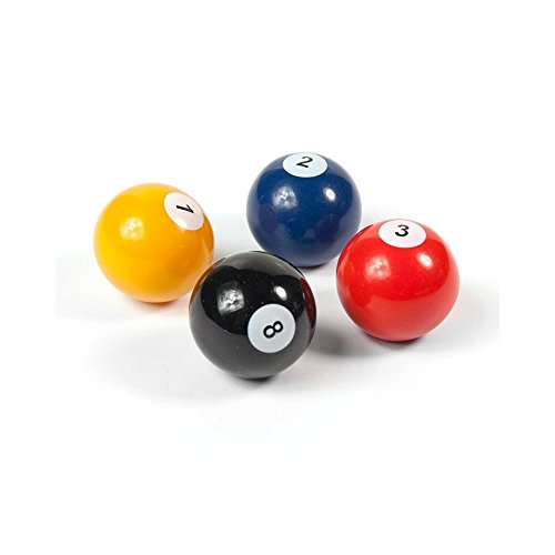 First4magnets Verschiedene beliebte Form Büromagnete-Pool-Ball (1 Satz 4), Metall, Silver, 40 x 20 x 5 cm von first4magnets