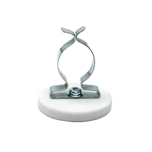 Kabelhaltermagnet mit 19 mm Frottee-Clip, 43 mm Durchmesser x 6 mm Höhe, gummibeschichtet, 8 kg Zugkraft, 40 Stück Kabelhaltermagnet mit 19 mm Frottee-Clip, 43 mm Durchmesser x 6 mm Höhe, gummibeschichtet, 8 kg Zugkraft, 40 Stück von first4magnets