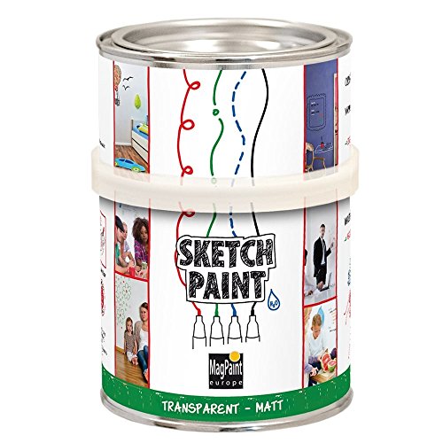 MagPaint kc-mag1013 1.0 Liter Matt Finish Sketch Lack – Transparent (1 Stück) von first4magnets