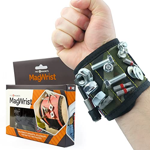 MagWrist Camoflauge Magnetarmband für Schrauben, Nägel, Bohrer, ideal für Tischlerei, Heimwerker, Elektriker, Mechaniker, Arbeitsgerät von first4magnets