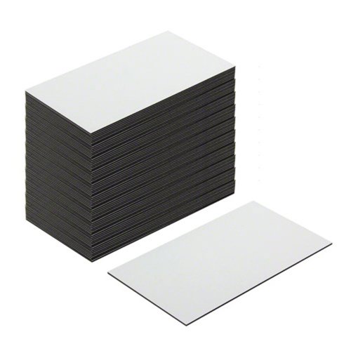 Magflex® Lite Flexible Gloss White Trockenwischoberfläche Magnetetikels zum Erstellen von Scrumboards, Abnehmbar - 89mm Lang x 51mm Breit - Pack von 1000 von first4magnets