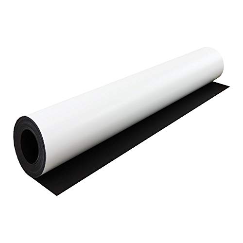 Magflex® Lite Matt White Flexible Magnetblatt Zum Erstellen Von Magnetbildern, Kunstwerken, Schildern Oder Displays - 620 Mm Breit - 5M Länge von first4magnets