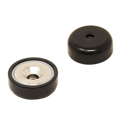 Magnet Expert NPA25(BK)-80 25mm dia A Type Neodymium Pot Black (Pack of 80) Magnet von first4magnets
