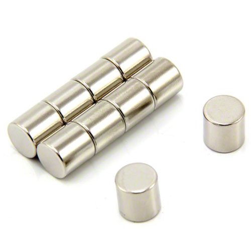 N42 Neodym - Magnet Für Kunst, Kunsthandwerk, Modellherstellung - 10mm Durchmesser x 10mm Dick - 3,9kg Zug - Pack von 10 von first4magnets