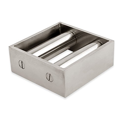 Nahrungsmittelindustrie Grad Edelstahl Magnetischen Separatornetz Zum Entfernen Von Eisenabfällen - 100 Mm X 100 Mm X 40 Mm - 10.000 Gauß - 2 Stangen von first4magnets