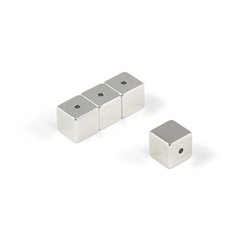 Neodym Halbach -Array -Magnet Zum Platzieren Auf Eine Nichtmagnetische Stange Und Zur Herstellung Einer Halbach -Array - 10 Mm X 10 Mm X 10 Mm Mit 2 Mm Loch Durch Die Seite - 40 -Packung Neodym Halbach -Array -Magnet Zum Platzieren Auf Eine Nichtmagnetische Stange Und Zur Herstellung Einer Halbach -Array - 10 Mm X 10 Mm X 10 Mm Mit 2 Mm Loch Durch Die Seite - 40 -Packung von first4magnets