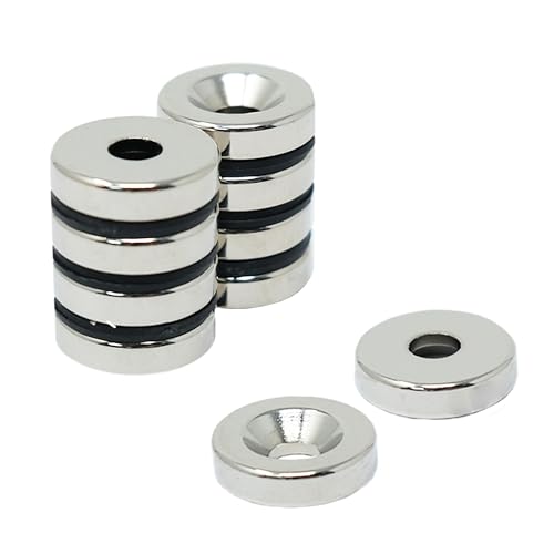 Neodym - Magnet Für Kunst, Kunsthandwerk, Modellherstellung, Diy, Hobbys - 20mm Durchmesser x 5mm Dicke x 6mm C/S - 7,1kg Zug - Süd - Pack von 40 Neodym - Magnet Für Kunst, Kunsthandwerk, Modellherstellung, Diy, Hobbys - 20mm Durchmesser x 5mm Dicke x 6mm C/S - 7,1kg Zug - Süd - Pack von 40 von first4magnets