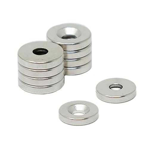 Neodym - Magnet Für Kunst, Kunsthandwerk, Möbelfixierungen, Diy, Hobbys und Wissenschaft - 10mm x 2mm Dicke x 3mm C/Waschbecken - 1,2kg Zug - Norden - 100 Packung von 100 Neodym - Magnet Für Kunst, Kunsthandwerk, Möbelfixierungen, Diy, Hobbys und Wissenschaft - 10mm x 2mm Dicke x 3mm C/Waschbecken - 1,2kg Zug - Norden - 100 Packung von 100 von first4magnets
