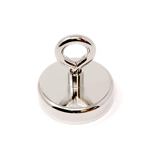 Neodym - Maschine Geschwenkte Klemmmagnet Mit M8 - Augenbolzen zum Halten, Hängen und Anzeigen von Gegenständen - 60mm Durchmesser - 127,9kg Zug - Pack von 1 Neodym - Maschine Geschwenkte Klemmmagnet Mit M8 - Augenbolzen zum Halten, Hängen und Anzeigen von Gegenständen - 60mm Durchmesser - 127,9kg Zug - Pack von 1 von first4magnets