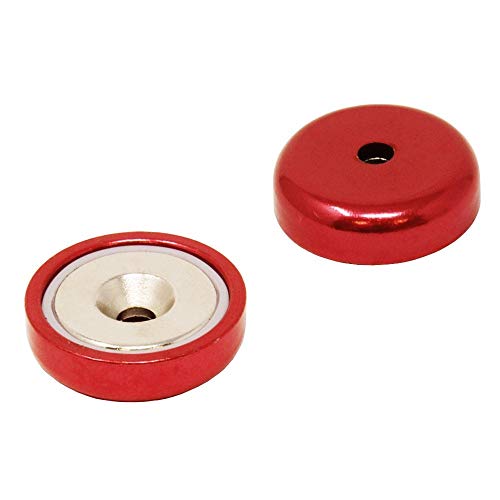 Rot Ein Typ Neodym Pot Magnet Für Kunst, Handwerk, Modellherstellung - 32mm Durchmesser - Packung von 80 von first4magnets