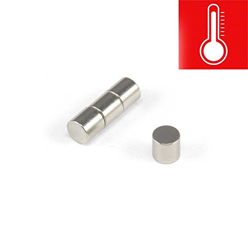 Samarium - Kobalt Hochtemperaturmagnet Für Motoren, Elektromotoren, Turbomaschinen und Sensoren - 6mm Durchmesser x 6mm Dick - 0,89kg Ziehen - Pack von 40 Samarium - Kobalt Hochtemperaturmagnet Für Motoren, Elektromotoren, Turbomaschinen und Sensoren - 6mm Durchmesser x 6mm Dick - 0,89kg Ziehen - Pack von 40 von first4magnets
