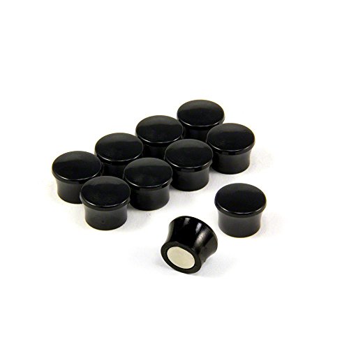 Small High Power 'Memo' Board Magnets - Black (5 Packs of 10) von first4magnets