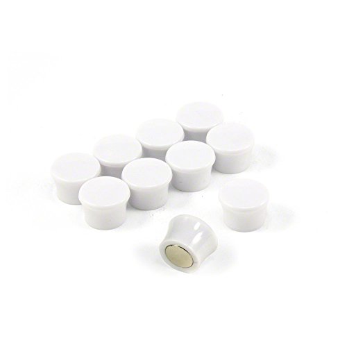 Small High Power 'Memo' Board Magnets - White (10 Packs of 10) von first4magnets
