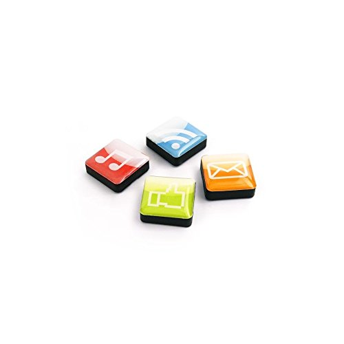 Trendform Sortierte Symbol/App Style Magnete-Apps (1 Satz 4), Metall, Silver, 25 x 10 x 3 cm von first4magnets