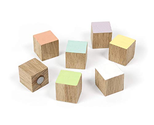 FIRST4MAGNETS Trendform beliebtes Form Büro Magnets-Timber (Set von 7), Sortiert, 5 x 18,5 x 1,8 cm von first4magnets