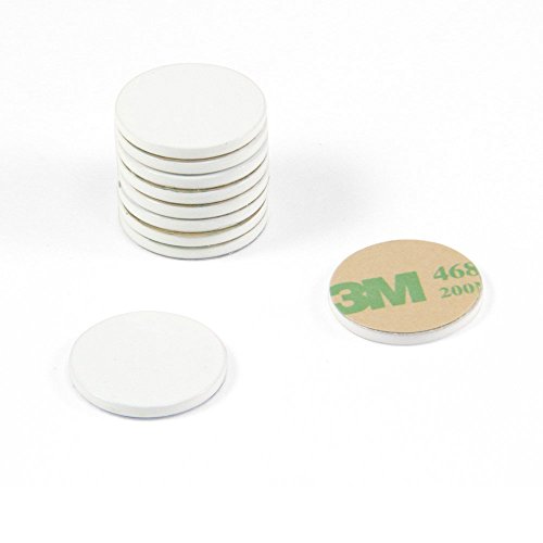 Weiß Gestrichene Weichstahlscheibe Mit 3M Selbstklebstoff Für Kunst, Kunsthandwerk, Modellherstellung, Diy und Hobbys - 20mm Durchmesser x 2mm Dicke - Packung von 200 Weiß Gestrichene Weichstahlscheibe Mit 3M Selbstklebstoff Für Kunst, Kunsthandwerk, Modellherstellung, Diy und Hobbys - 20mm Durchmesser x 2mm Dicke - Packung von 200 von first4magnets
