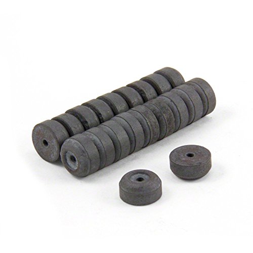 Y10 Ferrit -Magnete Für Kunst, Kunsthandwerk, Modellherstellung, Diy Und Hobbys - 12Mm O.D. X 2Mm I.D. X 6 Mm Dick - 0,137 Kg Zug - Pack Von 20 Y10 Ferrit -Magnete Für Kunst, Kunsthandwerk, Modellherstellung, Diy Und Hobbys - 12Mm O.D. X 2Mm I.D. X 6 Mm Dick - 0,137 Kg Zug - Pack Von 20 von first4magnets