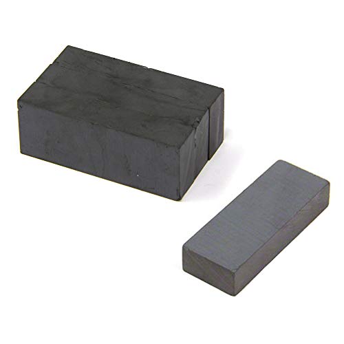 Y30Bh Ferrit Magnet Für Kunst, Kunsthandwerk, Modellherstellung, Diy Und Hobbys - 50 Mm X 19 Mm X 10 Mm Dicke - 3 Kg Zug - Pack Von 4 von first4magnets