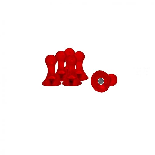 Große Rote Skittlermagnete Für Kühlschrank, Whiteboard, Mitteilungspaket von 6 von first4magnets