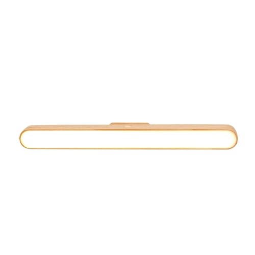 first4magnets MagLight Magnetische LED Spiegelleuchte mit Smart Touch, Holz Wireless USB Wiederaufladbar Nachtlicht von first4magnets