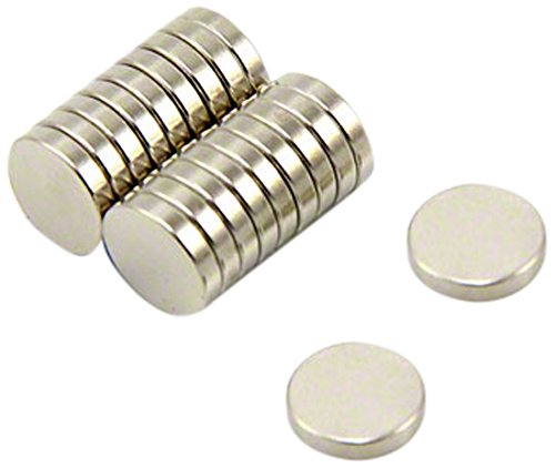 N35 Neodym Magnet Für Kunst, Handwerk, Modellherstellung - 10mm Durchmesser x 2mm Dick - 1kg Zug - Pack von 20 von first4magnets