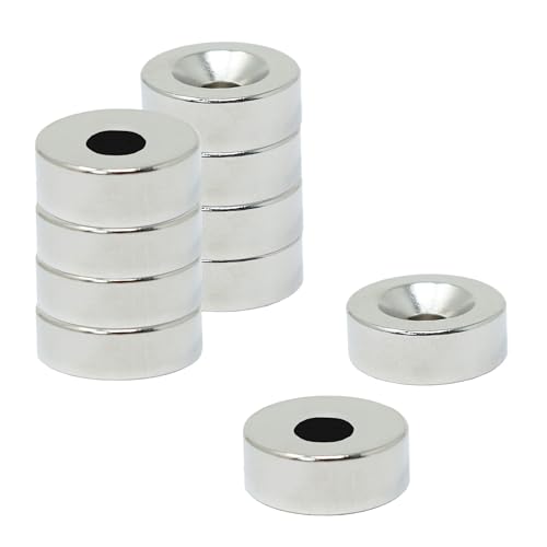 Neodym - Magnet Für Kunst, Kunsthandwerk, Modellherstellung, Diy, Hobbys - 12mm Durchmesser x 4mm Dicke x 4,2mm C/Waschbecken - 2,5kg Pull - South - Pack von 10 Neodym - Magnet Für Kunst, Kunsthandwerk, Modellherstellung, Diy, Hobbys - 12mm Durchmesser x 4mm Dicke x 4,2mm C/Waschbecken - 2,5kg Pull - South - Pack von 10 von first4magnets